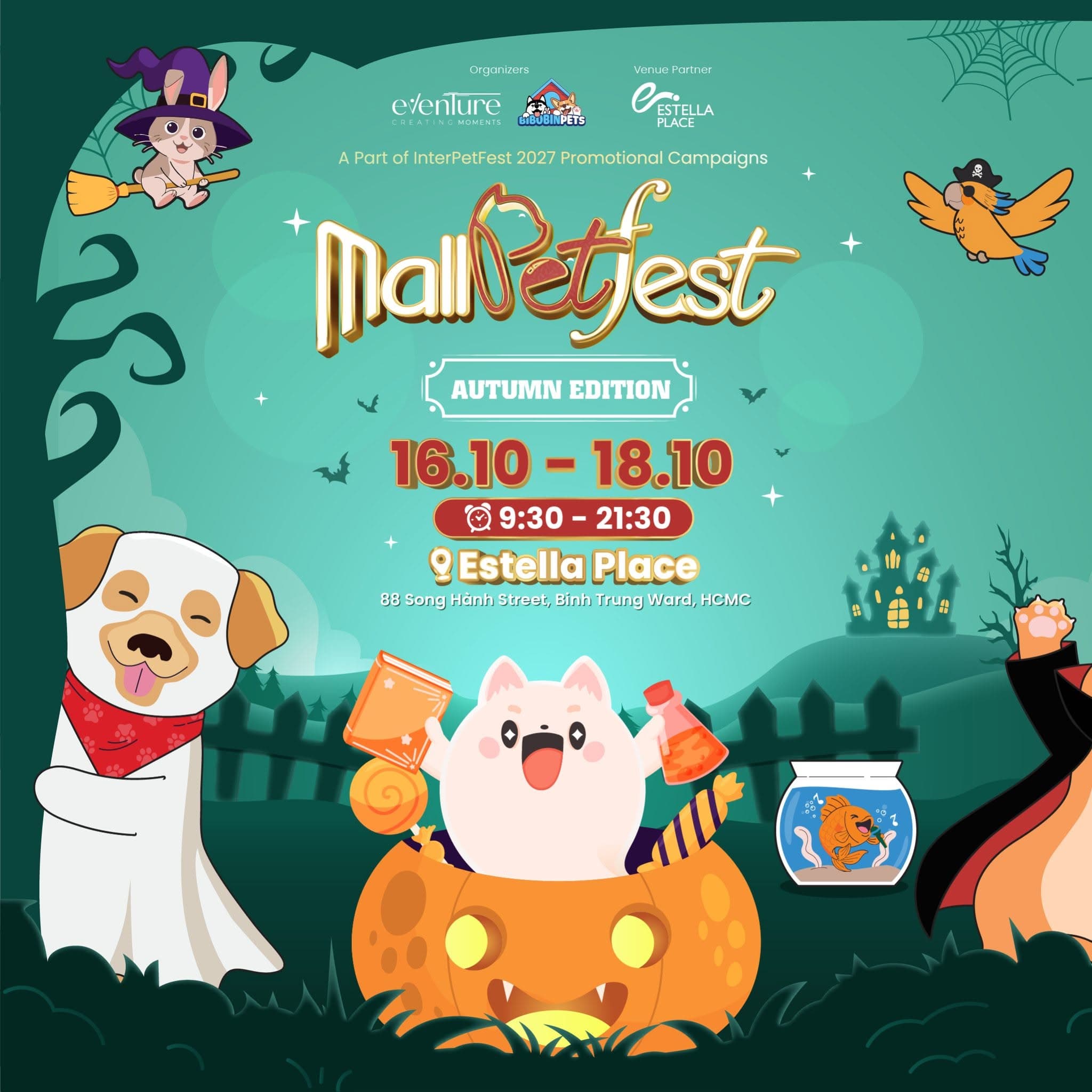 Ảnh tổng thể gian hàng Bark & Bowl tại MallPetFest Premium Autumn Edition 2026